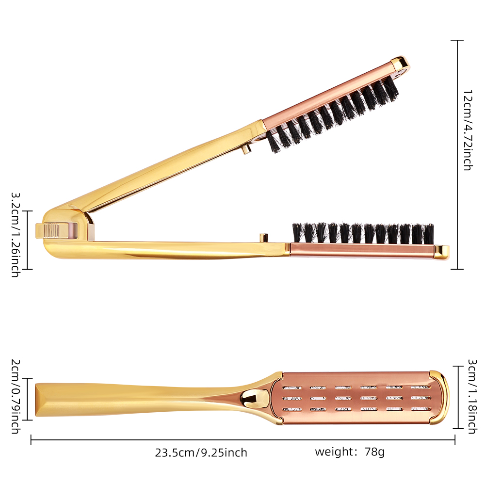 Hair Brush with Clamp